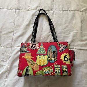 Colorful Route 66 Women's Handbag
